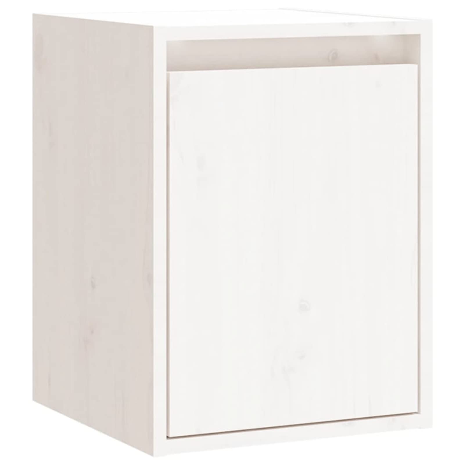 Armoire Murale Blanc 30x30x40 cm Bois de pin Massif,Armoire Industrielle,Armoire De Rangement