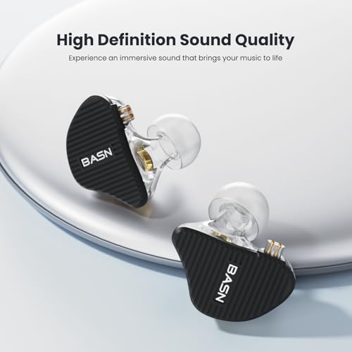 Image of BASN Mix-PD in Ear Monitor,Planar Driver+Dynamic Driver 2-Pin Cable, Black