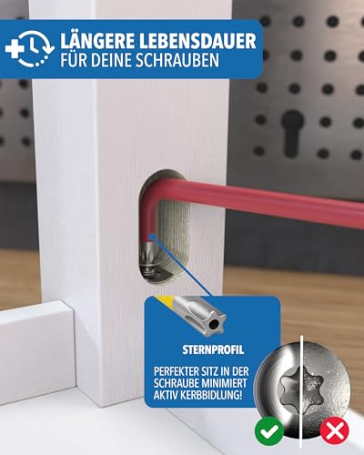 Winkelschraubendreher Set 13 tlg T6-T50 kompatibel mit Torx-Schrauben – Ansicht 4