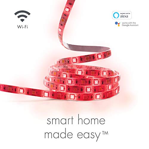 Image of Globe Electric 50053 Collection Smart Strip Light, 16.4 ft, Multi-Color, 300 Lumens
