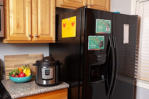 Willa Flare Air Fryer & Electric Pressure Magnetic Cooker Cheat Sheets - Perfect Temperature & Cooking Time Guide - Magnet Cookbook For Meat, Beef, Chicken, Pork, Vegetable Meals - Reusable Stickers #TOP5