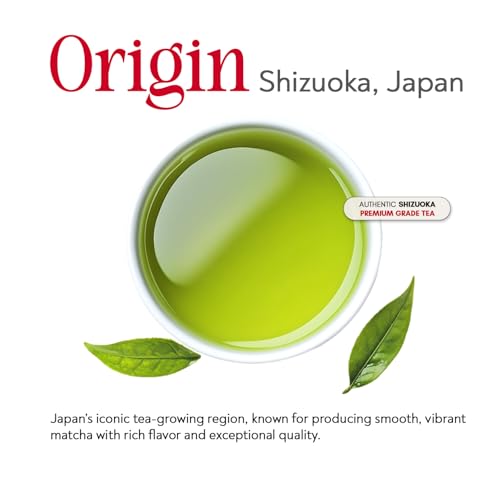 Image of IKIE Matcha Green Tea Powder 50g | No Additives | Organic Japanese Matcha, Premium Grade, Stone Ground | Shizuoka Origin | Ideal for Lattes & Smoothies | Boosts Focus