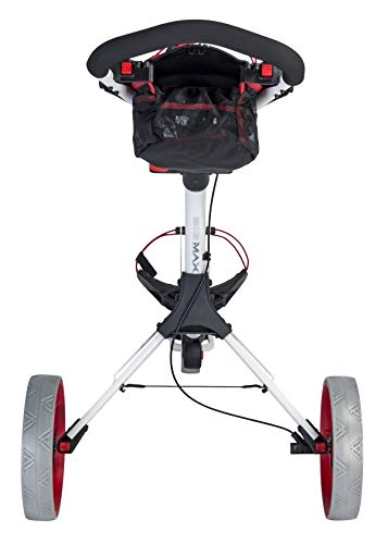 BIG MAX IQ+ Golftrolley Cart (Weiß/Rot) - 5