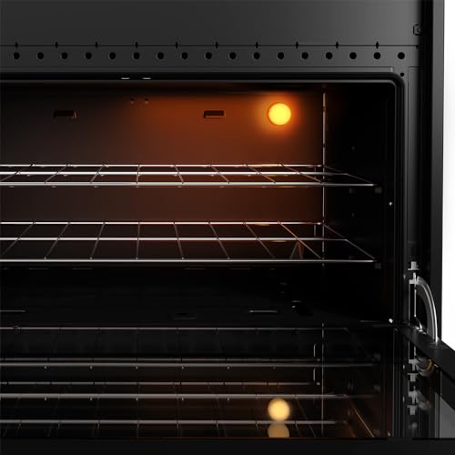 Fogão Mueller 5 bocas Preto com Mesa de Vidro e Tripla Chama Bivolt MFV5BF