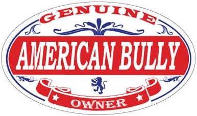 Etiqueta engomada ovalada American Bully
