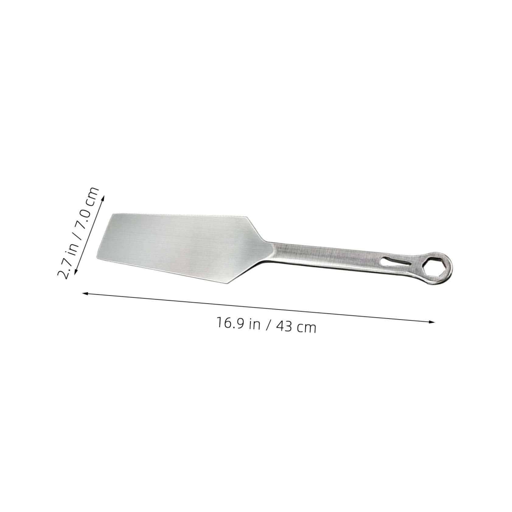 Veemoon cuchillo de albañilería cuchillo de albañilería herramienta de acero inoxidable Silver