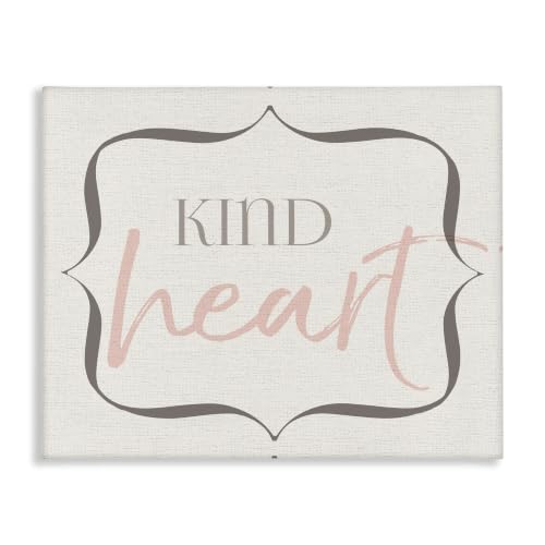 The Stupell Home Decor Collection Elegant Kind Heart Stretched Canvas Wall Art, Multicolor