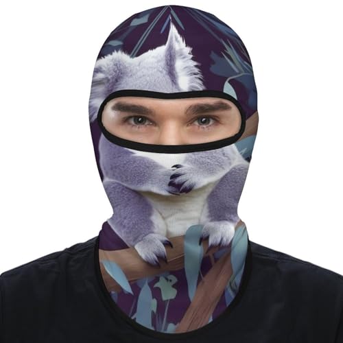 Balaclava de Koala Encantador para Hombres y Mujeres, Máscara Facial Antisolar Transpirable con Cobertura Total de Cabeza para Senderismo, Ciclismo, Correr, Conducción miniatura 1