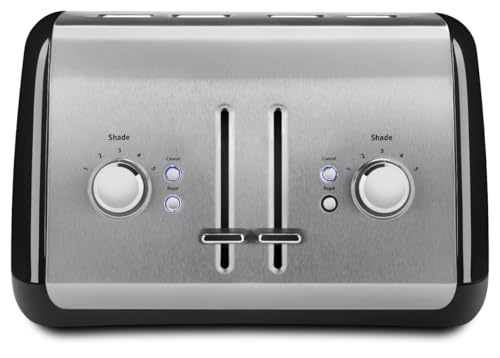 Image of KitchenAid 4 Slice Manual Lift Toaster KMT4115OB, Onyx Black