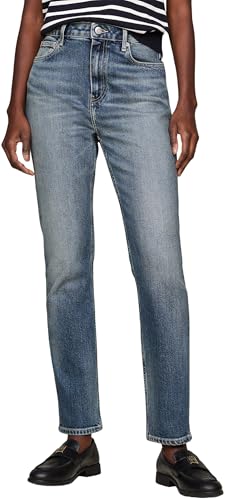 Tommy Hilfiger Vaqueros Mujer Cigarette Slim Fit, Azul (Pat), 30W...