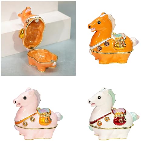 Boîte à bijoux en forme de cheval : sublimez votre commode avec ce rangement en alliage