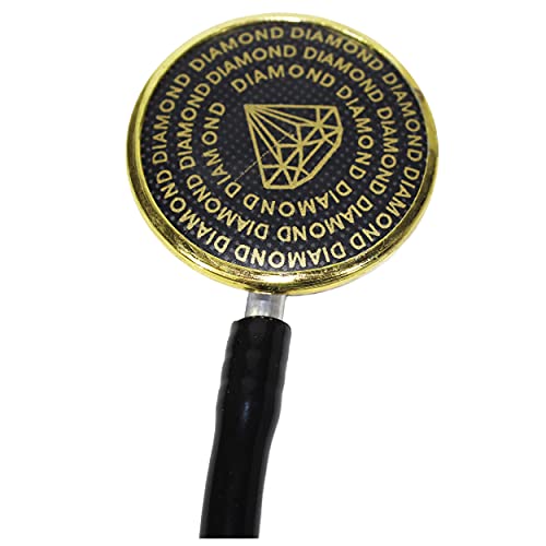 Image of Acoustic Stethoscope | Lightweight Aluminium Chest Piece with Flexible Jointless Tube & Soft Sealing Ear Knobs for Doctors and Medical Students (Diamond)