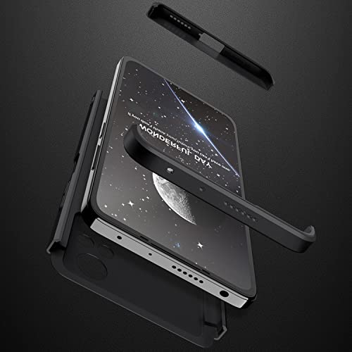 Image of Kapa Double Dip Full 360 Protection Back Case Cover for Poco X4 Pro (5G) (Black), Poly Carbonate