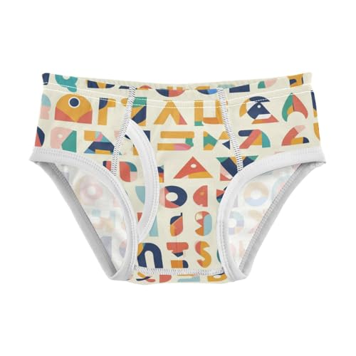 KLL Scandinavian Style Alphabet Little Boys Soft Briefs Underwear Breathable Children Panties