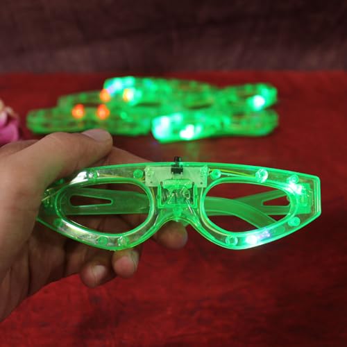 Image of KYNA Set of 6Pcs LED Flashing Light Goggles for Kids Girls & Boys Party Supplies for Children (m7)
