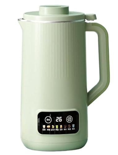 豆乳マシン 大容量豆乳マシン 家庭用機能ジューサー、 Tufduzo、12時間予約 濾過不要 豆乳は繊細で滑らか 離乳食 香り高いお茶ジュース お湯でお粥調理 残留物なし 軽い音 シンプル手術 (グリーン)