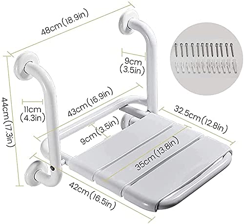 Siège de douche pliable pour personnes âgées évitant les risques de chute