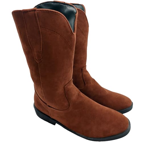 Cowboy Boots For Men with Round Toe Western Retro Boot Durable Fashion Pull On Slip Resistant Boots3