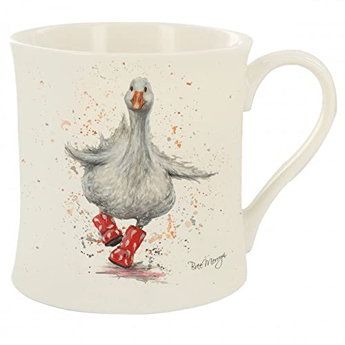 Image of Bree Merryn Fine China Daphne Duck in Boots Tea/Coffee Boxed Mug 8.5x8cm