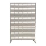 ✅ DESIGN MODERNO E FUNZIONALE: Separè in acciaio verniciato e zincato - Perfetto per delimitare gli spazi con stile e senza compromettere la ventilazione grazie alle fessure per il passaggio dell'aria.