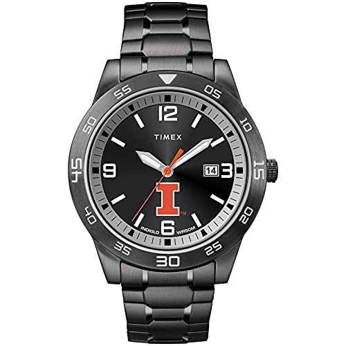 Montre homme Timex Illinois noire édition Acclaim finition acier de qualité