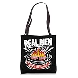 Real Men Don't Use Recipes Grill Party Grilling BBQ Funny Tote Bag