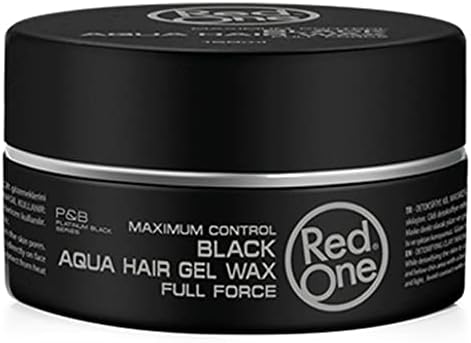 RedOne Hair Styling Aqua Wax Black 2x 150 ml | Gel Wax | Lime Scent | Extra Hold | Men & Women Hair Wax | Long Lasting | Shiny Look | Maximum Control