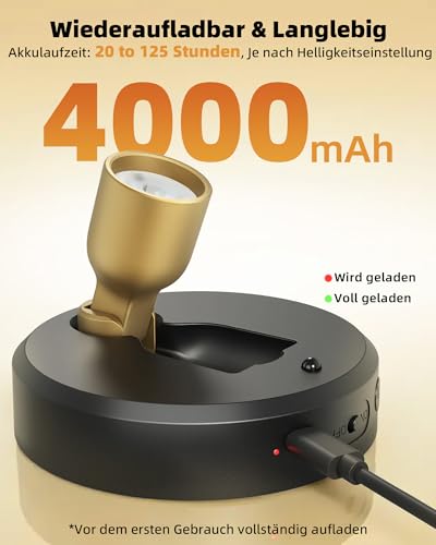 EZVALO Kabellose Spotlight mit Fernbedienung, 4000mAh Akku, 3 Farbtemperaturen, Wiederaufladbarer Wandspot, LED Spots Akku für Gemälde, Kunst, Pflanzen, Porträts (Schwarz, 2er Set)