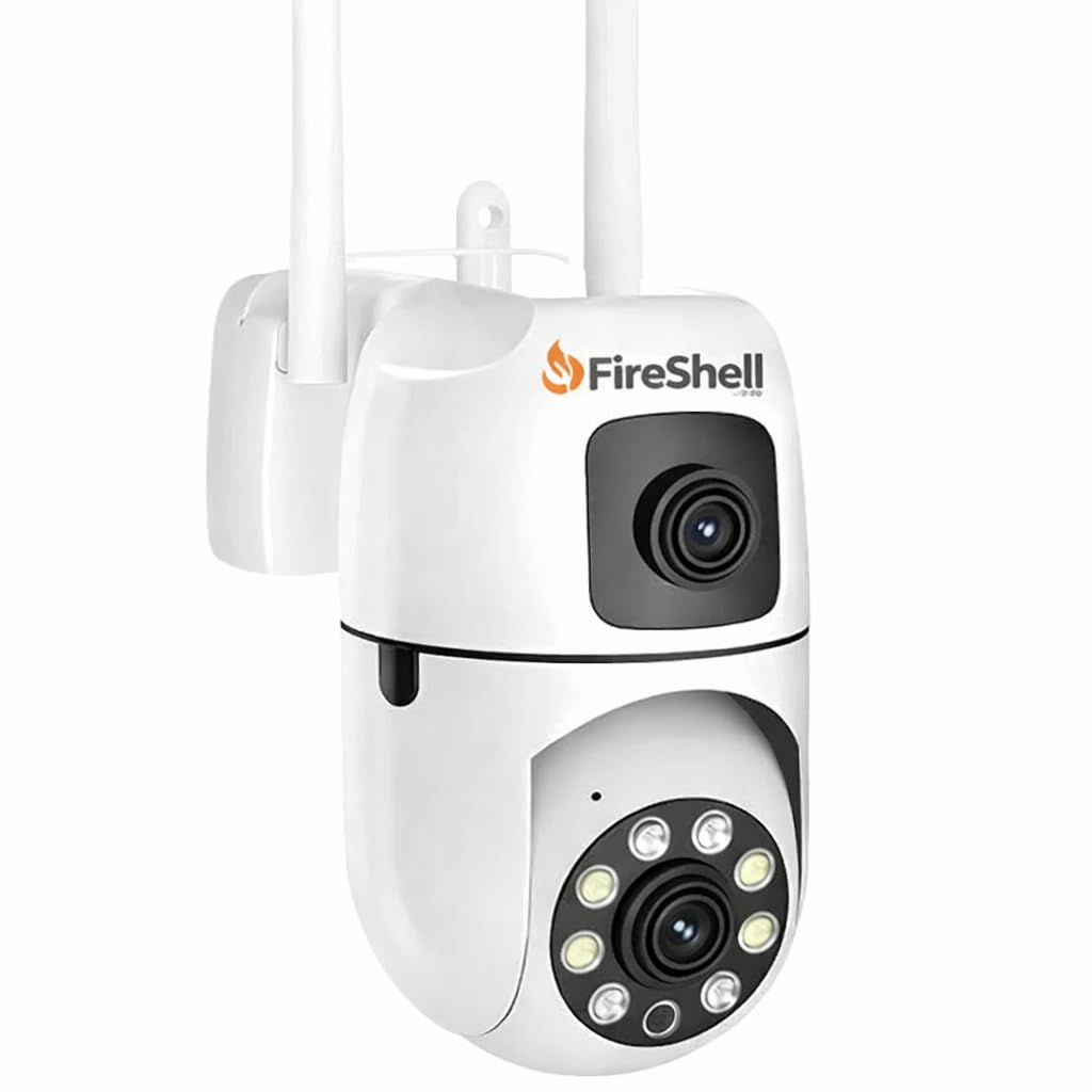 Fireshell Smarthome Dual Lens 10MP (5MP+5MP) WiFi CCTV Camera with 360° PTZ & Fixed View, AI Motion Detection, Color Night Vision, Two-Way Audio, App Remote Access Indoor Security Camera-picture-14
