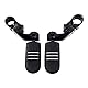 TCMT Highway Pegs 32 mm Universell Schwarze Fußrasten Passend für Electra Road King Street Glide Touring Modell, kurz, abgewinkelt