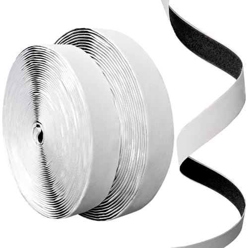 Image of 1 Inch x 33 Feet Hook and Loop Tape, Nylon Heavy Duty Hook and Loop Tape Strips, Excellent Grip, Non-Adhesive, Interlocking Tape,for Sewing, Crafting,DIY,Wall Adhesive Strips