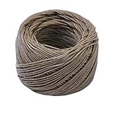 AXUANHUA 100% Organic Hemp Wick 200ft, Candle Making Wicks Hemp Wick Organic Coated by Natural Beeswax, Beeswax Hemp Wick Organic of 1.2mm Diameter by Slow Burning Design as Best Gift Idea (Linen)