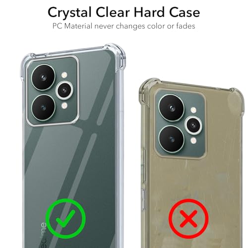 Image of Jkobi Shockproof Crystal-Clear Back Cover for Realme 15 (Anti Yellow Case | Drop & Camera Protection | Hard Polycarbonate)