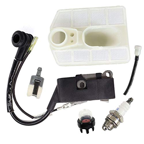 HURI Ignition Coil Air Filter Spark Plug For Fuxtec CS 3.0 CS 3.6 Mc Dillen 5200 5800 Rotfuchs RS5200 RS5800 Aram-Trade Tarus 5200 5800 Timbertech KS5200 KS5800 Stenson YD 5200 0 x chainsaw