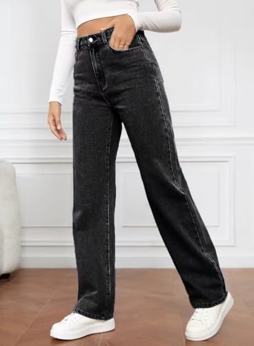 Womens Jeans Boyfriend Cargo Wide Leg Bootcut Pants Straight Leg Denim Pants High Waisted Pants4