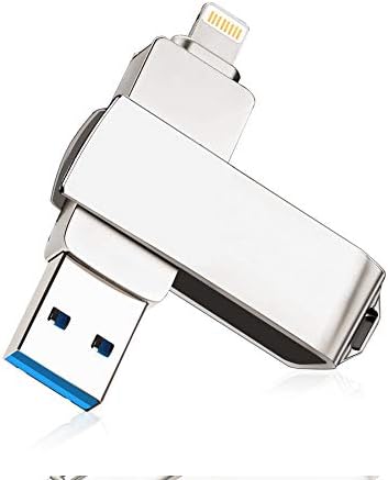 iOS Flash Drive for iPhone and iPad 128GB Photo Stick Lightning Memory Stick 128 GB USB 3.0 Flash Drive Dual Drive for iPhone iPad Android and Computers by KEXIN