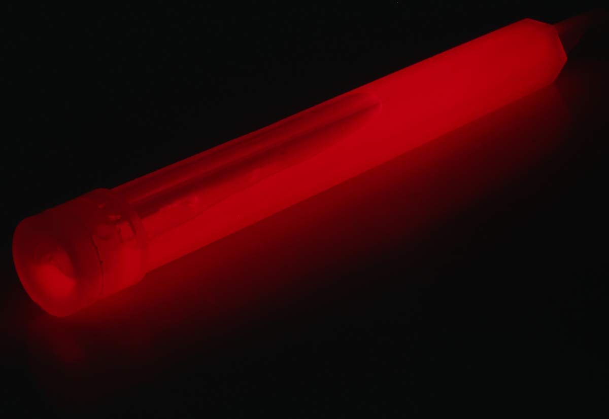 RS PRO Leuchtstab Sicherheitsleuchte Rot im Plastik-Gehäuse, 152 mm, Packung a 5 Stück