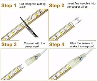 Desidiya ® 30 Meter LED Rope Light for Decoration-Waterproof Decorative Lights,Cove Light for Ceiling | LED Pipe Light for Home Decor | Led Strip Lights for Diwali Decoration,Birthday (Warm White)