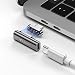 Produktbild ELECJET MagJet S, 20 Pin Magnetische USB C Adapter, 100W Schnellladung, 10 Gb/s Datenübertragung, 4K Video @60Hz Hohe Auflösung kompatibel mit MacBook Pro und Anderen USB-C Geräten, Silber+Grau