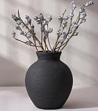 Ceramic Flower Vase Home Decor, 7.4 in Farmhouse Table Vases Retro Vintage Living...