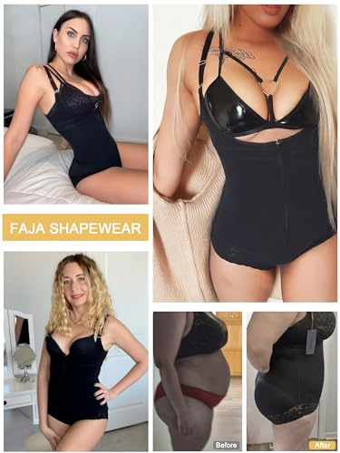 Image of SHAPERX Women's Fajas Colombianas Shapewear Postpartum Tummy Control Body Shaper Girdles Compression Garment