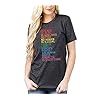 Science-is-Real-Equality-Shirt-Women-Black-Lives-Matter-LGBT-Pride-T-Shirt-Short-Sleeve-Letter-Print-Vintage-Tee-Top Science is Real Equality Shirt Women Black Lives Matter LGBT Pride T-Shirt Short Sleeve Letter Print Vintage Tee Top (M, Gray)