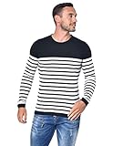 Just Emporio Jersey para Hombre Adulto Suéter pulóver, Negro/Blanco, M
