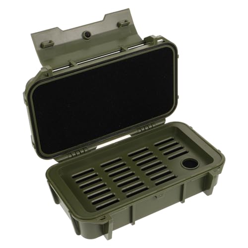 Boitier étanche petit étui de protection plastique antichoc olive green