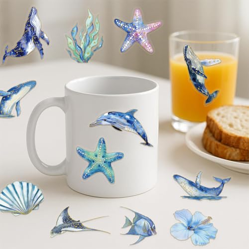 Image of 50Pcs Ocean Animal Stickers
