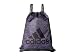 adidas Unisex Burst Sackpack, Onix Jersey/Black/Onix, ONE SIZE