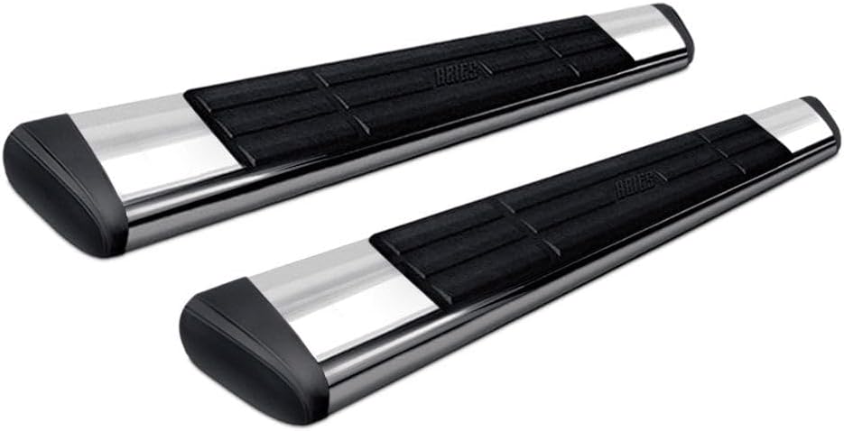ARIES 4444043 6 x 53-Inch Oval Polished Stainless Steel Nerf Bars, Select Ram 1500, 2500, 3500
