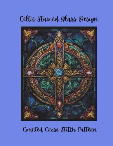 Celtic Stained Glass Design: Counted Cross Stitch Pattern
