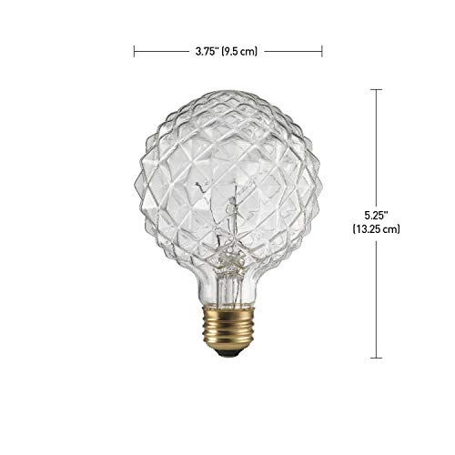 GLOBE Electric 84637 40W Vintage Edison Crystalina E26 Base Light Bulb by Globe Electric - Image 5