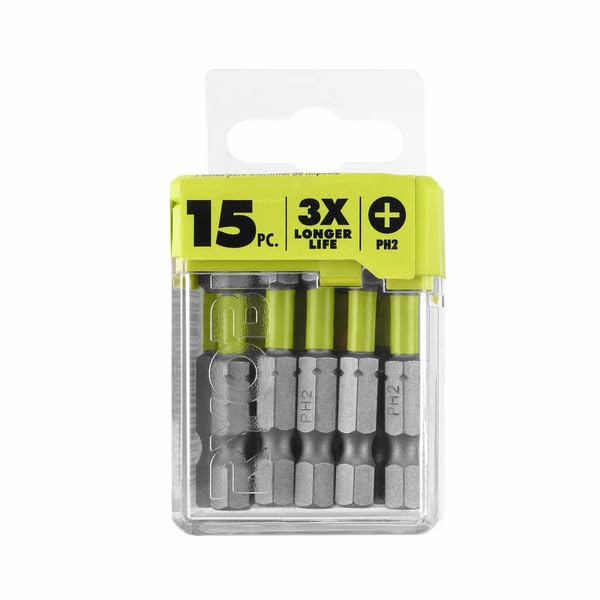 Lot de 15 embouts à percussion en vrac de 5,1 cm pour visseuse